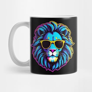 Cool Neon Lion Mug